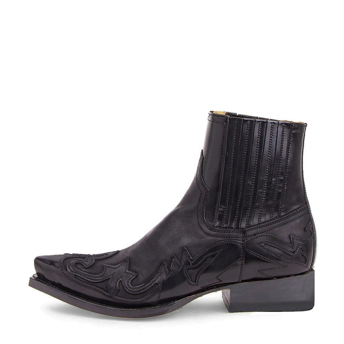 Western Cowboystövlar med Elastiska Infällningar och Broderier