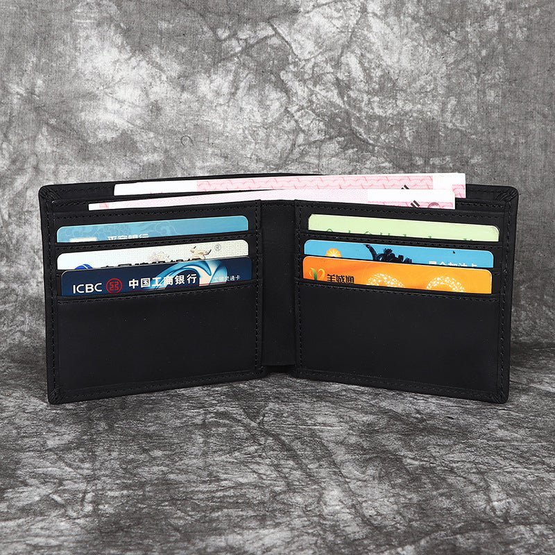 Herr Bifold Plånbok Läder 10 Kortfack RFID-skydd