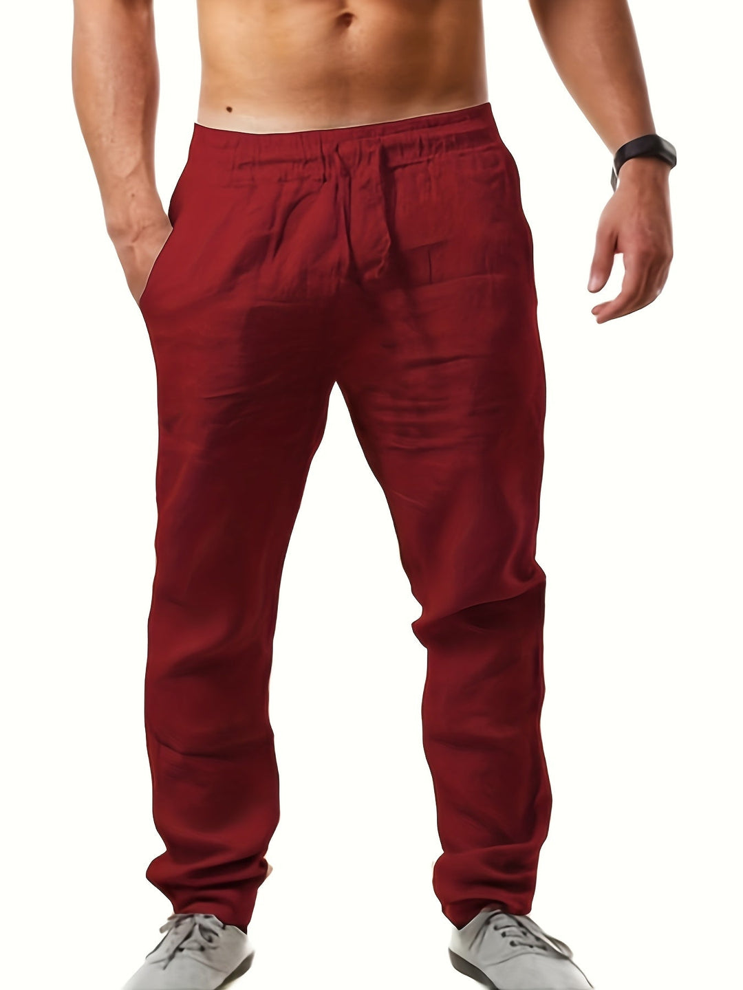 Herr Byxor | Straight | Elastisk Midja