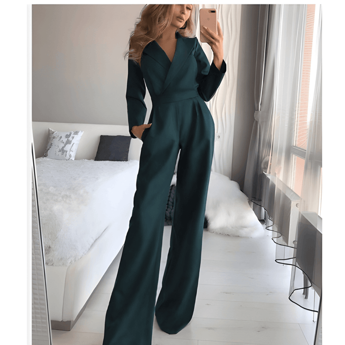 Jumpsuit Dam | Breda Axelband | Smickrande Passform | Acetat