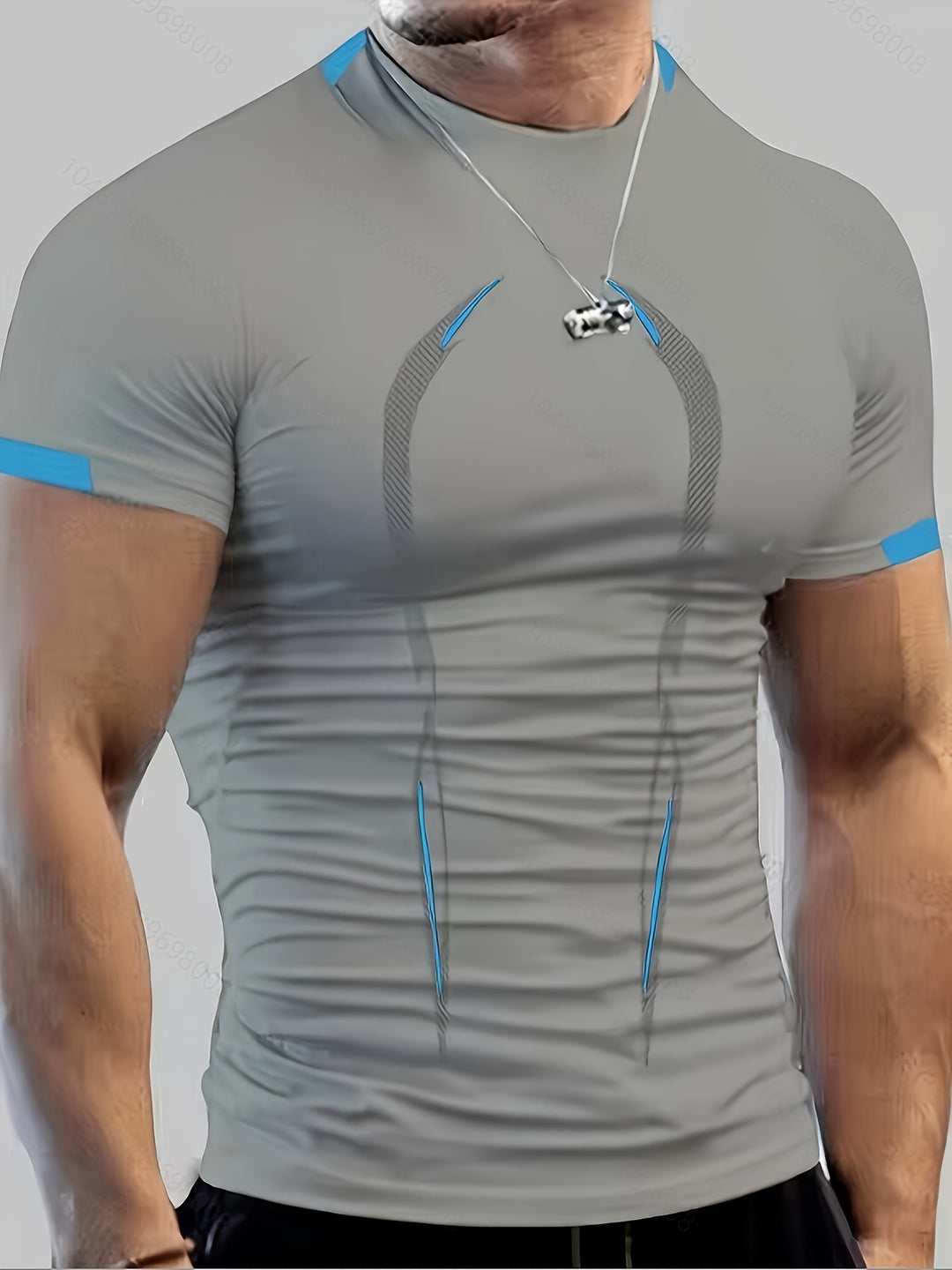 Herr T-shirt | Slimfit | Kort Ärm | Rund Hals