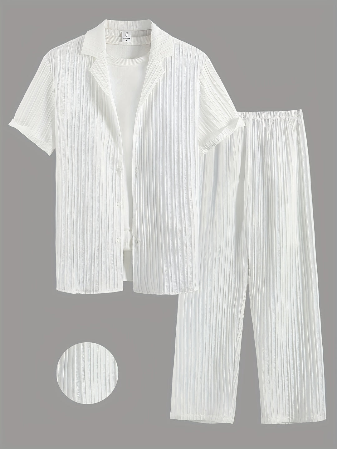Herr Set | Oversized | Med Knappar