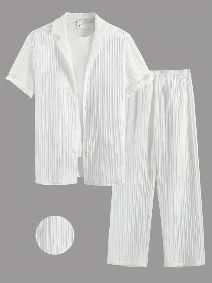 Herr Set | Oversized | Med Knappar