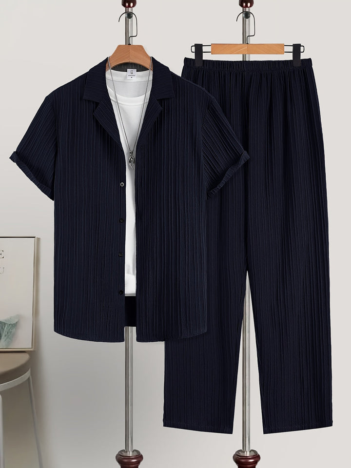 Herr Set | Oversized | Med Knappar