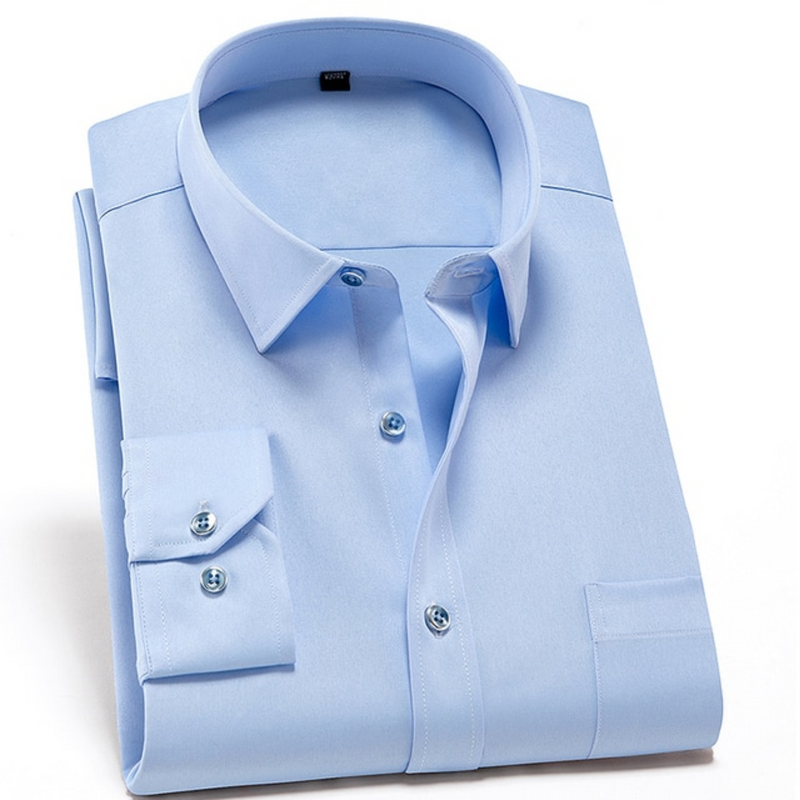 Herr Skjorta | Slimfit Elegant | Med Knappar