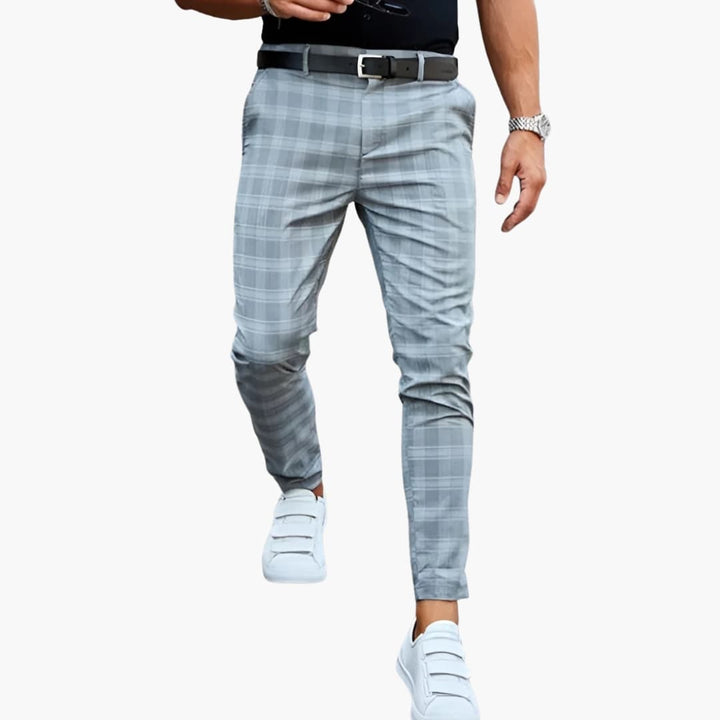 Herr Byxor | Slimfit | Rutigt Mönster