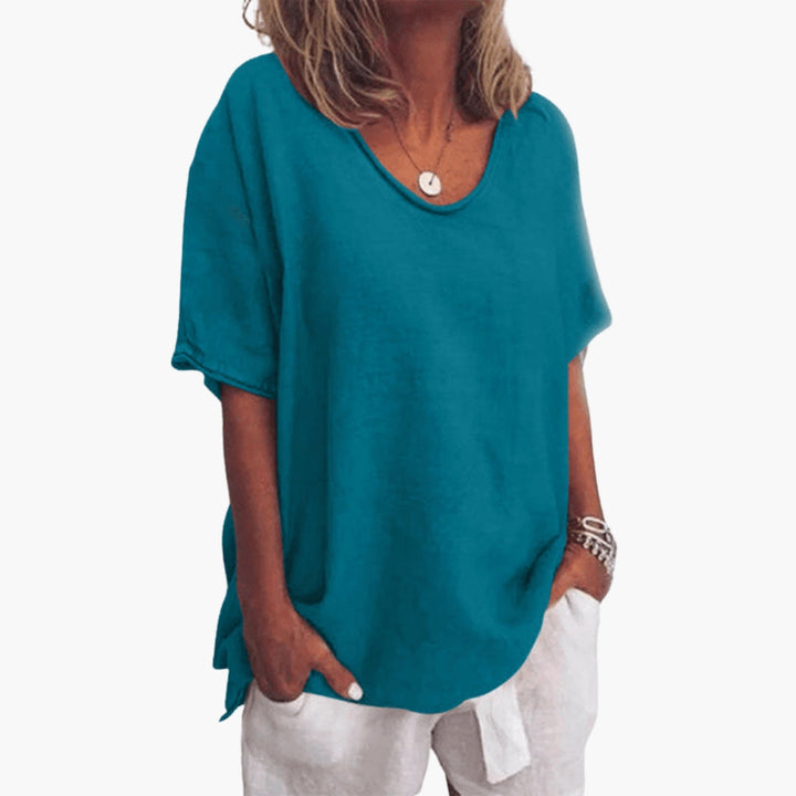 Dam Topp | Oversized | Kort Ärm