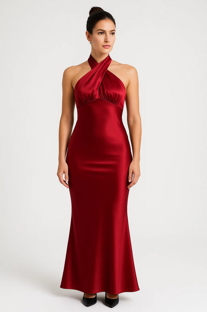 Damklänning | Elegant | Med halterneck