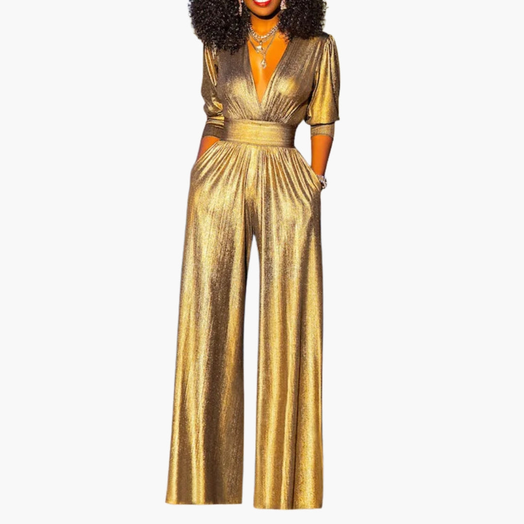 Dam Jumpsuit | Elegant | Djup V-ringning