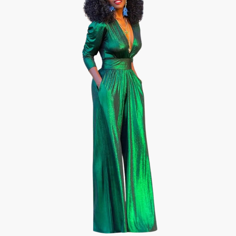 Dam Jumpsuit | Elegant | Djup V-ringning