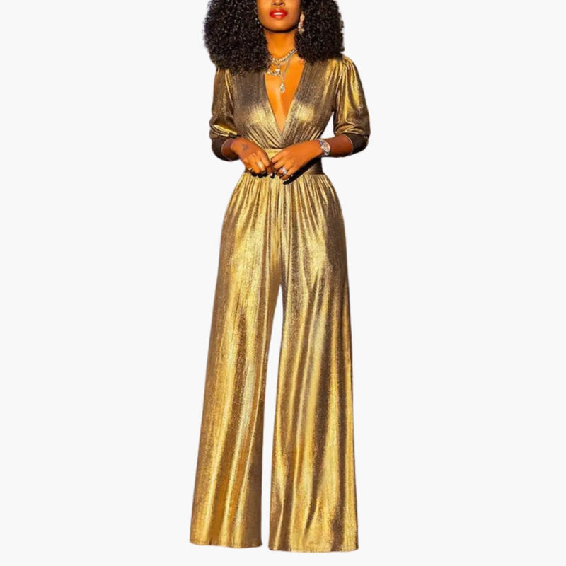 Dam Jumpsuit | Elegant | Djup V-ringning
