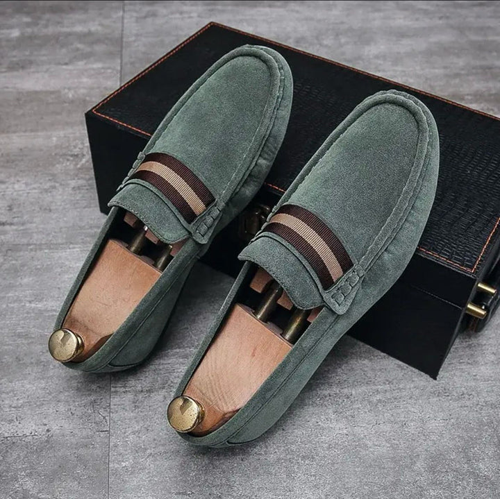Herr Loafers | Slip-on Klassisk | Band Detalj