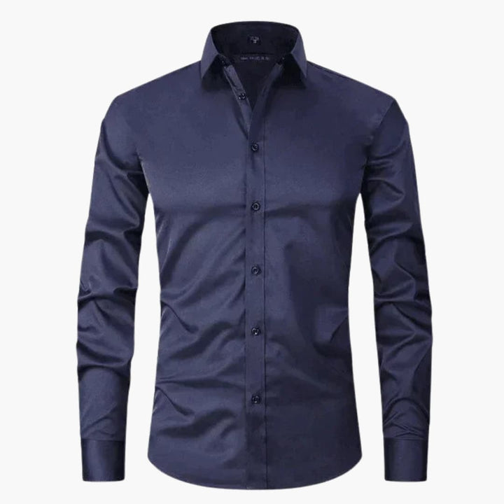 Herr Skjorta | Slim Fit | Med Knappar