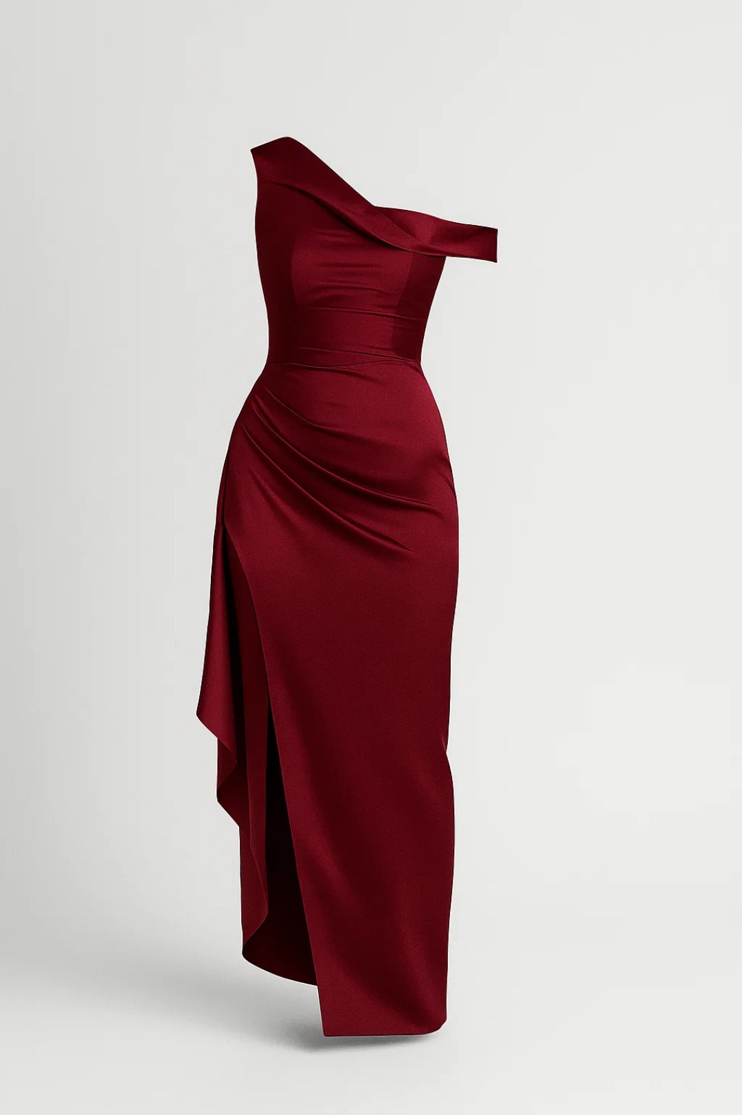 Dam Klänning | Elegant Figurnära | Med Slits