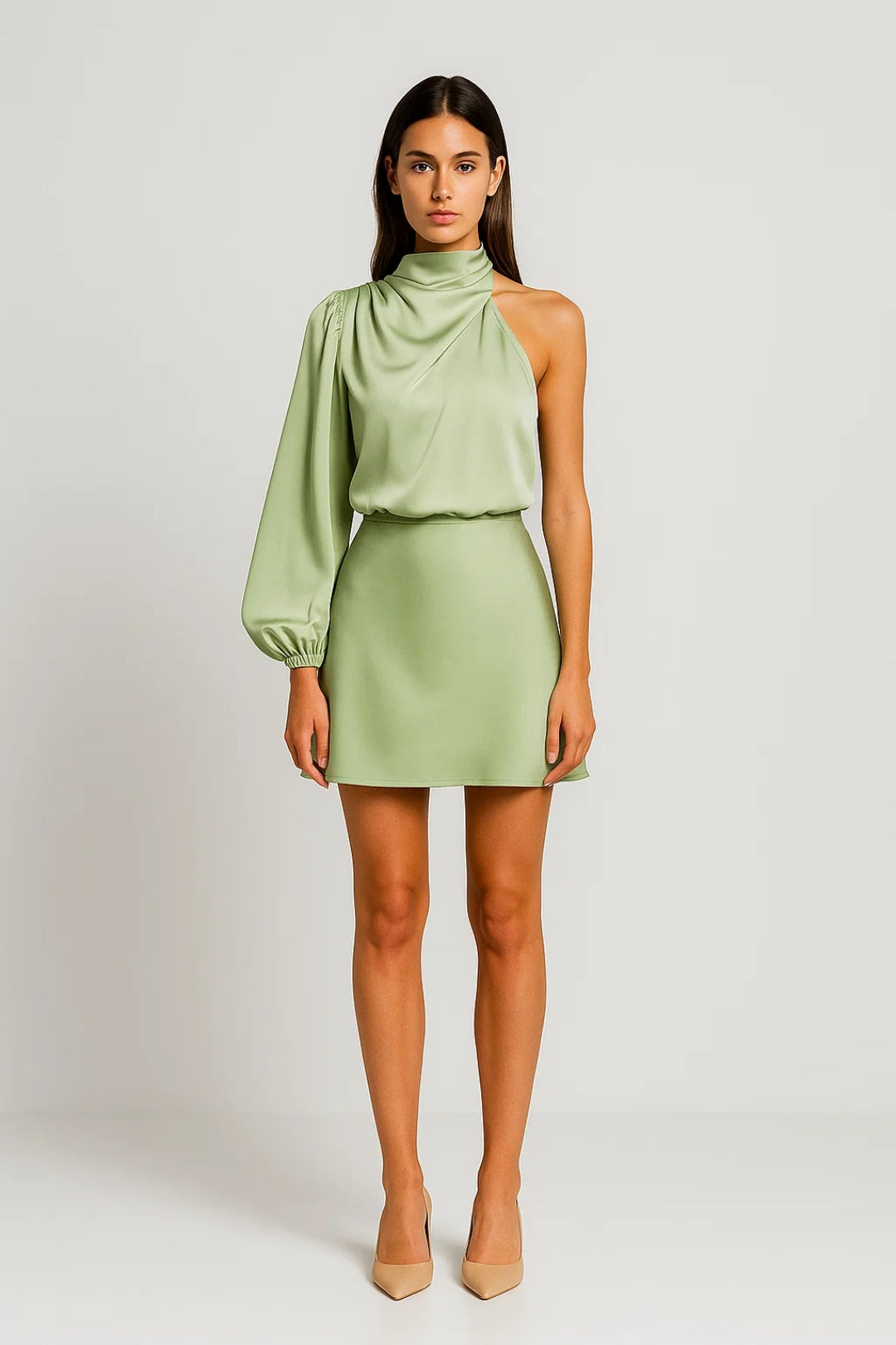 Dam Set | Elegant Asymmetrisk | En Ärm