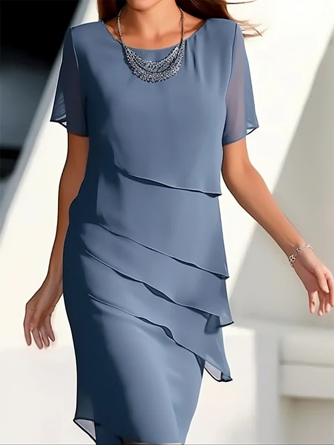 Dam Klänning | Elegant | Kort Ärm