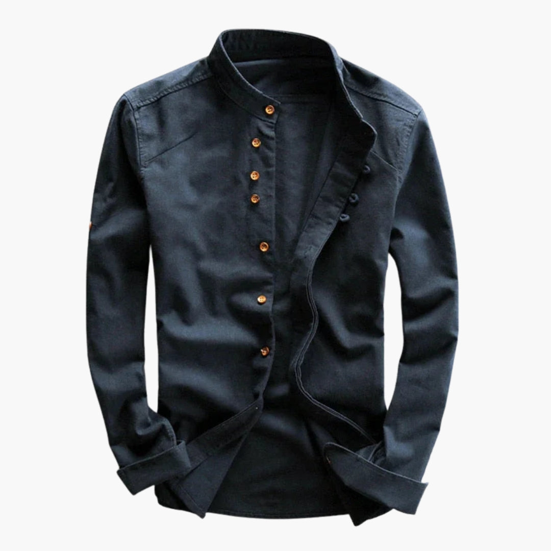 Herr Skjorta | Elegant | Med Knappar