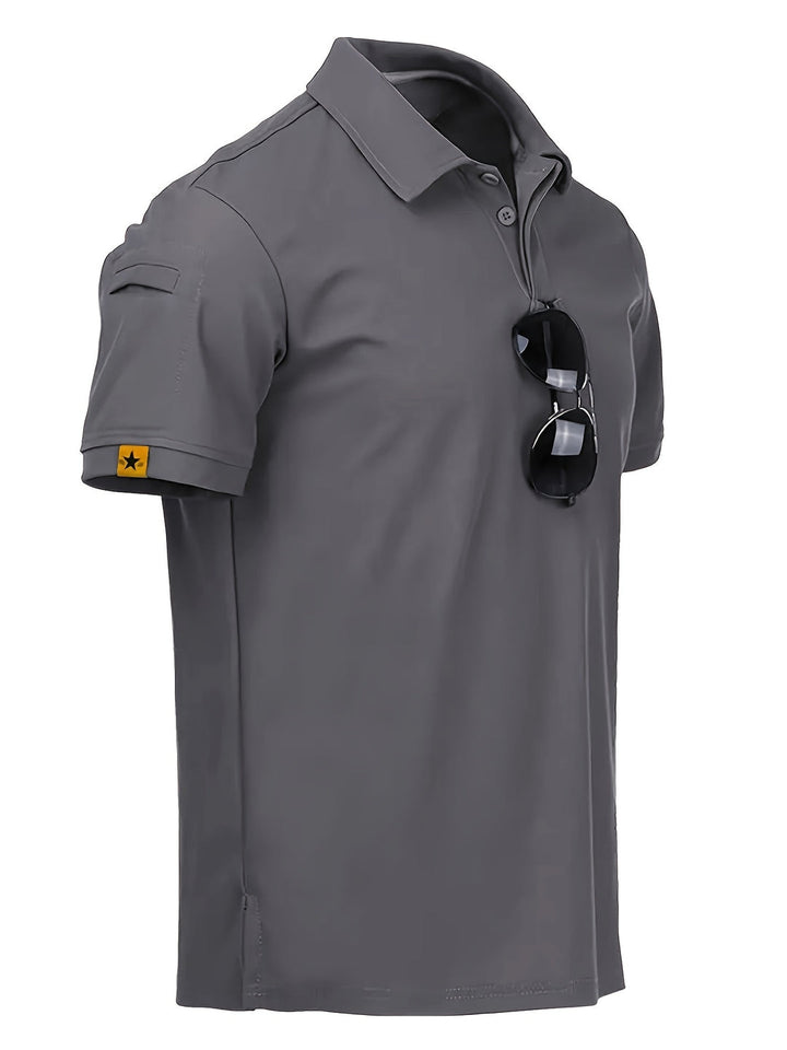 Herrpiké | Slim fit | Med knappar