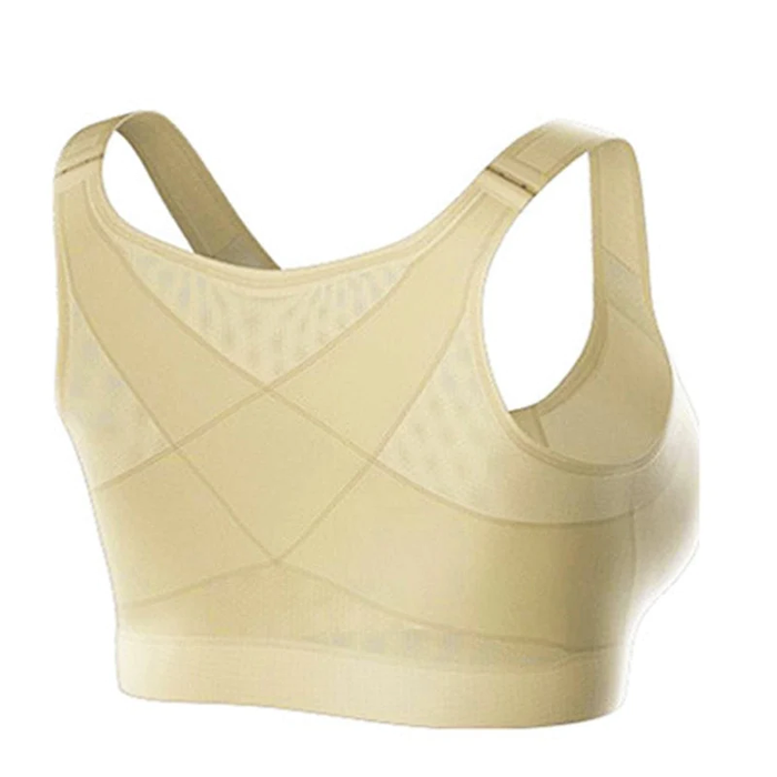 Hållningskorrigerande BH | Kryssrygg & Medelstöd | Stötdämpande & Andas | Spandex & Nylon