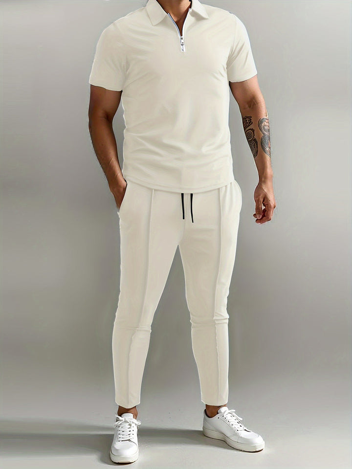 Herrar Set | Slimfit | Med Dragkedjekrage