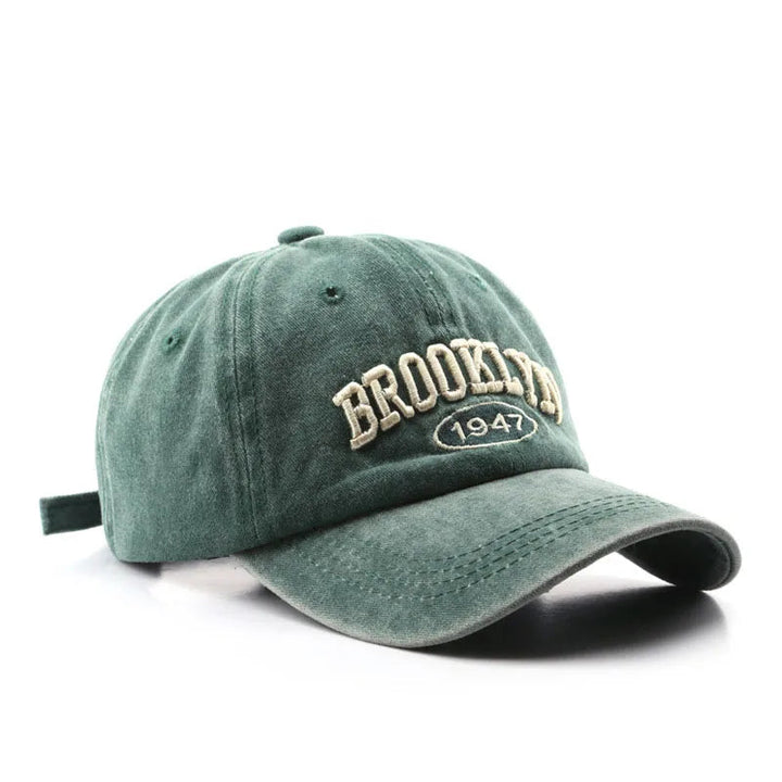 Baseballkeps för kvinnor | Justerbar passform | Broderad | Bomstickad struktur | Trendy streetstil