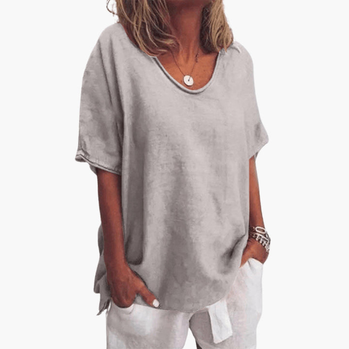 Dam Topp | Oversized | Kort Ärm