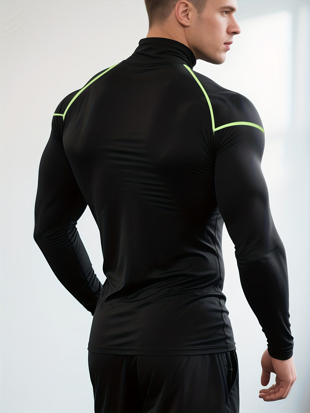 Herr T-shirt | Slimfit | Hög Krage