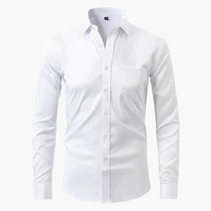 Herr Skjorta | Slim Fit | Med Knappar