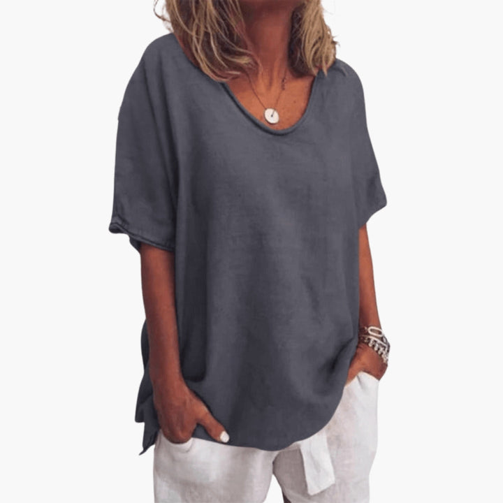 Dam Topp | Oversized | Kort Ärm