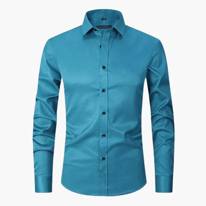 Herr Skjorta | Slim Fit | Med Knappar