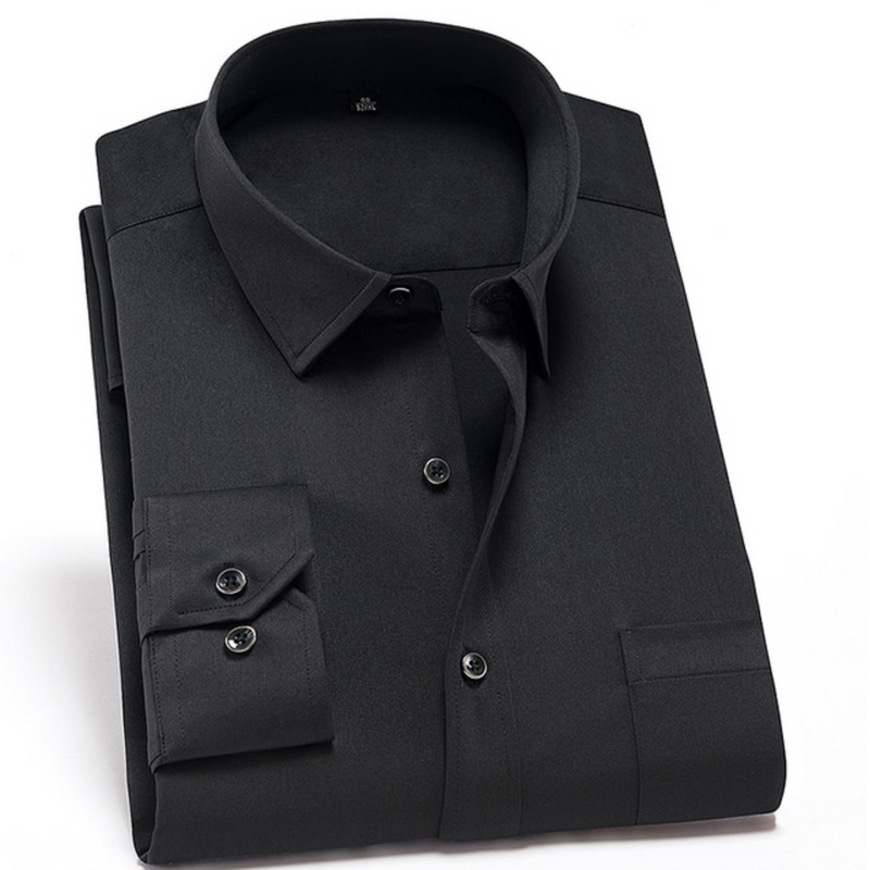 Herr Skjorta | Slimfit Elegant | Med Knappar