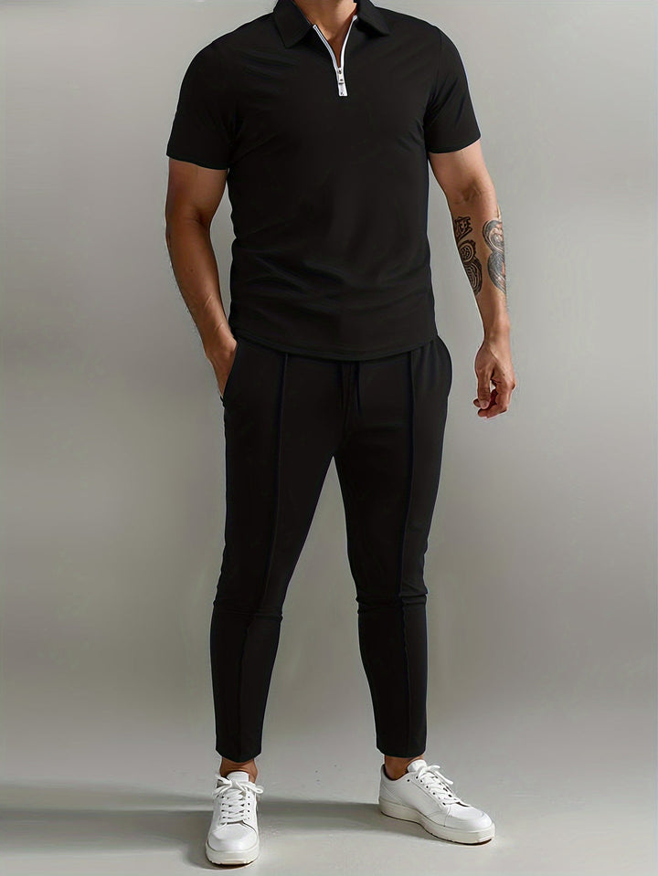 Herrar Set | Slimfit | Med Dragkedjekrage