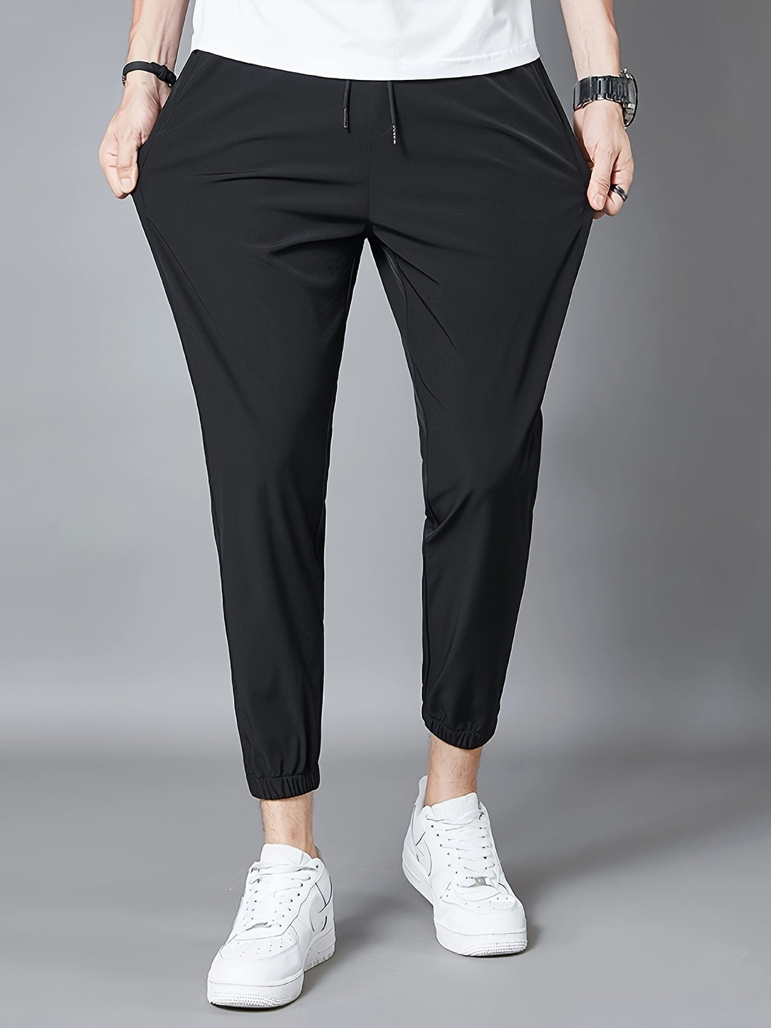 Herr Jogger Byxor | Tapered | Elastisk Midja