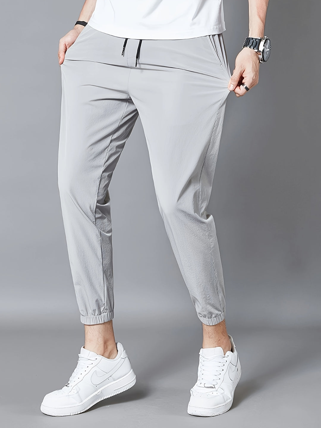 Herr Jogger Byxor | Tapered | Elastisk Midja