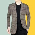 Herr Blazer | Vintage Slimfit | Rutmönster