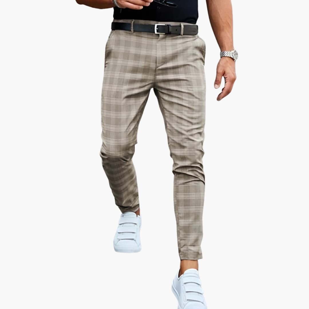Herr Byxor | Slimfit | Rutigt Mönster