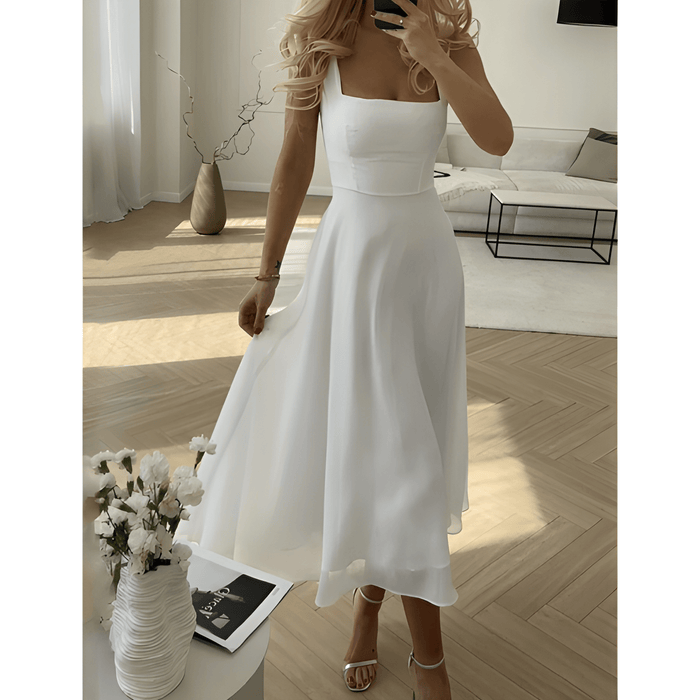 Festklänningar Dam | Elegant A-linjeformad MidiStil | Stilren & Feminin Design