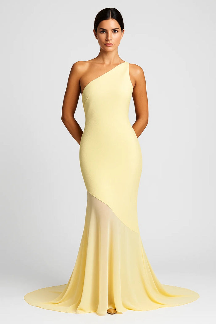 Dam Klänning | Elegant Figurnära | One Shoulder