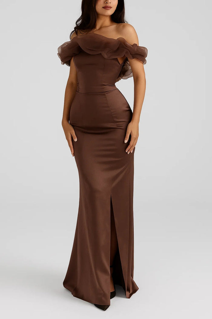 Dam Klänning | Off-shoulder | Med Slits