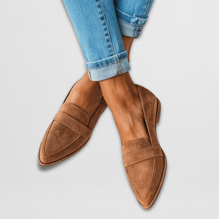 Dam Loafers Slip-On Modell med Rundad Tå