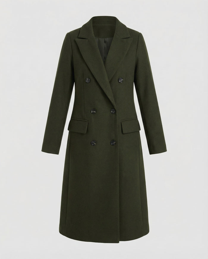 Melis | Notch-Lapel Hooded Chic Trench Coat