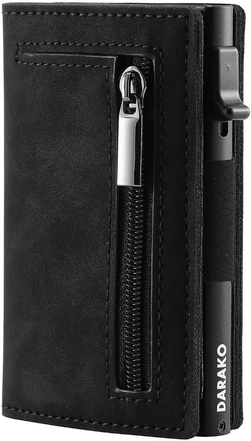 RFID-Skyddad Slim Wallet med Snabb Kortfunktion